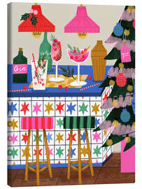 Leinwandbild Weihnachten an der Bar