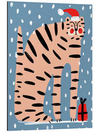Alubild Weihnachtstiger II