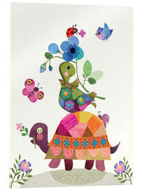 Acrylglasbild Niedliche Schildkröten - Lynn Horrabin