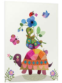 Hartschaumbild Niedliche Schildkröten