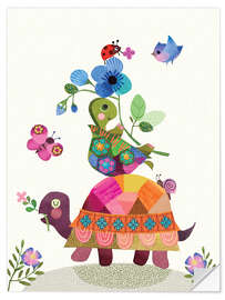 Wandsticker Niedliche Schildkröten