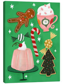 Leinwandbild Weihnachtssüßigkeiten