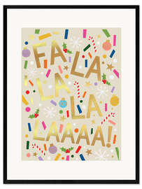 Gerahmter Kunstdruck Weihnachtslied