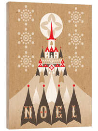 Holzbild Noel-Schloss - Amanda Shufflebotham