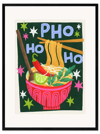 Gerahmter Kunstdruck Pho ho ho