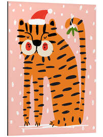 Alubild Weihnachtstiger I