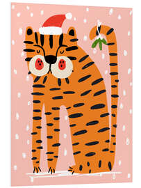 Hartschaumbild Weihnachtstiger I