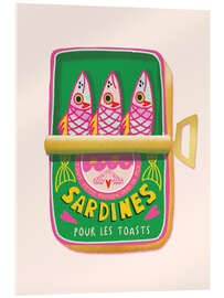 Acrylglasbild Sardines pour les toasts