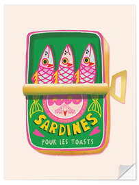 Wandsticker Sardines pour les toasts