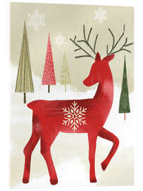 Acrylglasbild Weihnachtshirsch