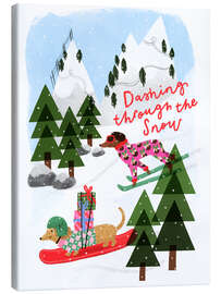 Leinwandbild Dashing through the snow - Lucy Hook