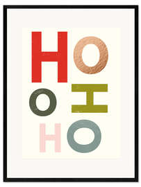 Gerahmter Kunstdruck Ho Ho Ho
