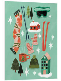 Hartschaumbild Winterstimmung