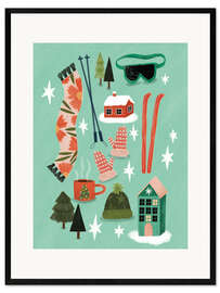 Gerahmter Kunstdruck Winterstimmung