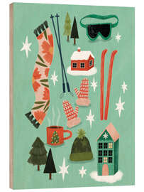 Holzbild Winterstimmung