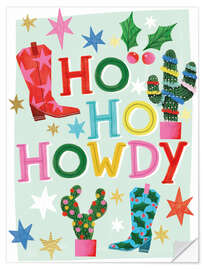 Wandsticker Ho Ho Howdy