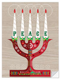 Wandsticker Peace chandelier - Amanda Shufflebotham