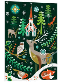 Hartschaumbild Verzauberter Winter Motiv