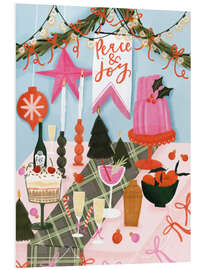 Hartschaumbild Peace and Joy - Lucy Hook