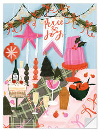 Wandsticker Peace and Joy