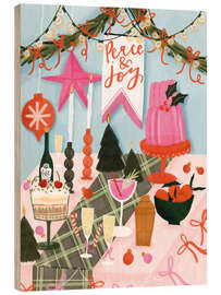 Holzbild Peace and Joy