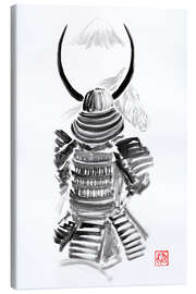 Leinwandbild Samurai und Fuji - Péchane