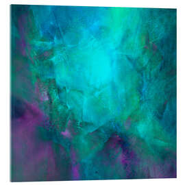 Acrylglasbild Tiefblau und Grün - Annette Schmucker