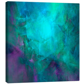 Leinwandbild Tiefblau und Grün - Annette Schmucker