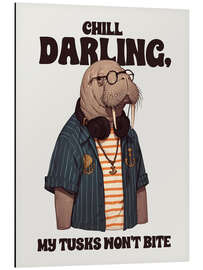 Tableau en aluminium Chill darling - Golden Planet Prints