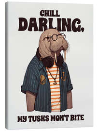 Leinwandbild Chill darling - Golden Planet Prints