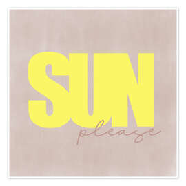 Wandbild Sun please - Sam Reimann