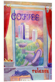Hartschaumbild Coffee Relaxes