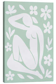 Leinwandbild Blume und Form, Minze - treechild