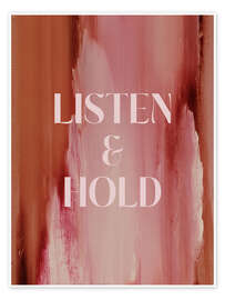 Wandbild Soft Poems - Listen and Hold - treechild