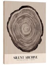 Holzbild Silent Archive - treechild