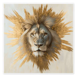 Poster Der König der Löwen in Gold
