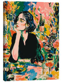 Leinwandbild Ich genieße meine Zeit allein