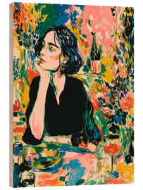 Holzbild Ich genieße meine Zeit allein