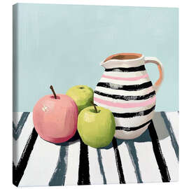 Leinwandbild Stillleben mit Äpfeln