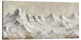 Leinwandbild Schneebedeckter Gipfel
