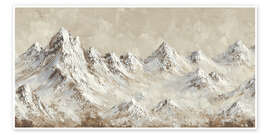 Poster Schneebedeckter Gipfel