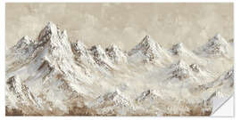 Wandsticker Schneebedeckter Gipfel