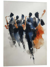 Acrylglasbild Jazzmusiker