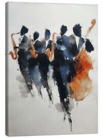 Leinwandbild Jazzmusiker