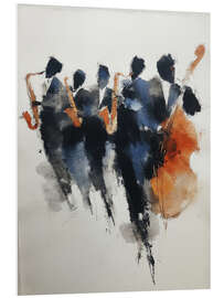 Hartschaumbild Jazzmusiker