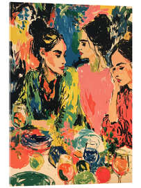 Acrylglasbild Gossip time