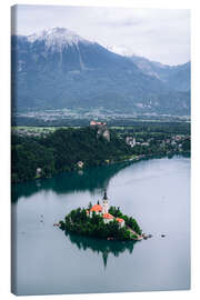 Leinwandbild Blick auf Bled in Slowenien - Stefan Becker