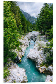 Acrylglasbild Blick ins Soča-Tal - Stefan Becker