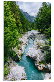 Tableau en aluminium View into the Soča Valley - Stefan Becker