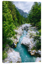 Leinwandbild Blick ins Soča-Tal - Stefan Becker